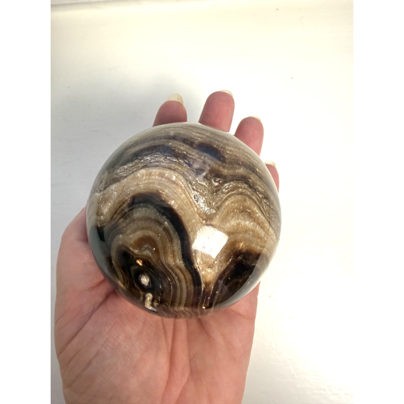 Chokolade Calcit kugle S 