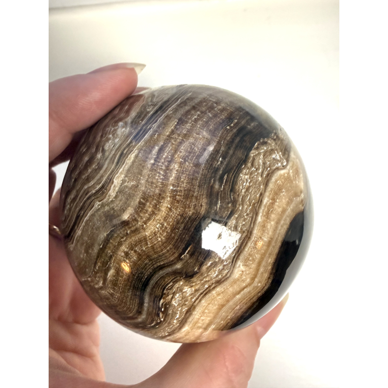 Chokolade Calcit kugle S 