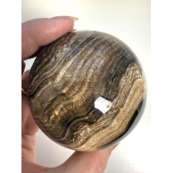 Chokolade Calcit kugle S 