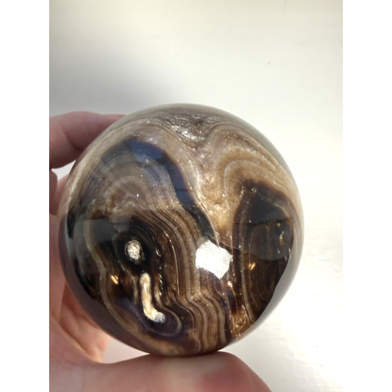 Chokolade Calcit kugle S 