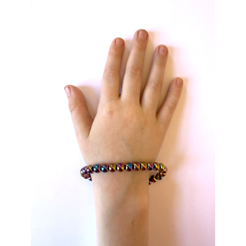 Regnbue H�matit B�rnearmb�nd 6 mm