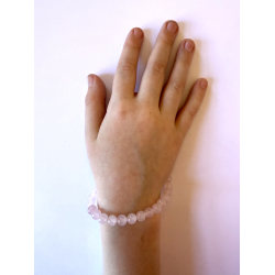 Rosakvarts B�rnearmb�nd 6 mm