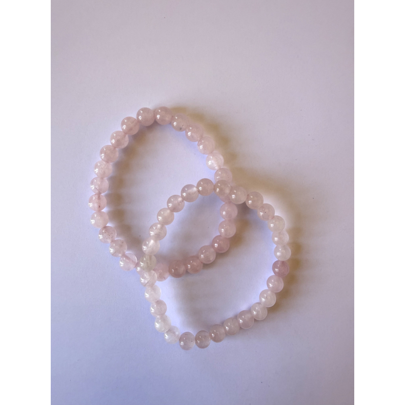 Rosakvarts B�rnearmb�nd 6 mm
