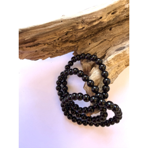 Sort Onyx B�rnearmb�nd 6 mm