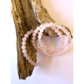 Rosakvarts B�rnearmb�nd 6 mm