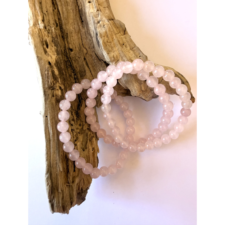 Rosakvarts B�rnearmb�nd 6 mm