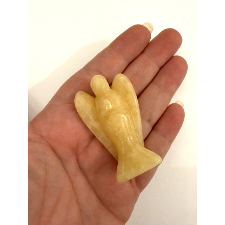 Gul Calcit Engel lille 