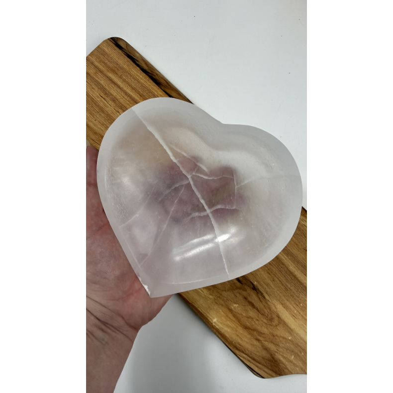 Selenit Hjerte sk�l stor 