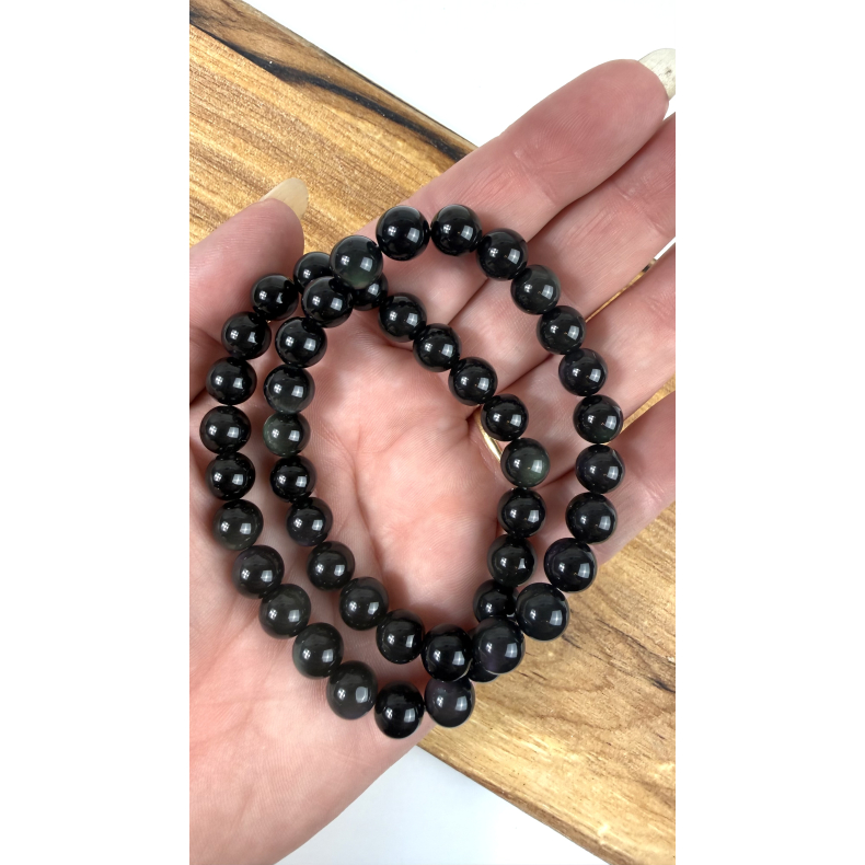Sort Turmalin Armb�nd 6 mm