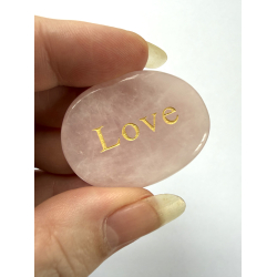 Rosakvarts Sten m tekst 