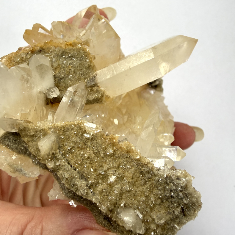 Kvarts m Golden Healer klynge A