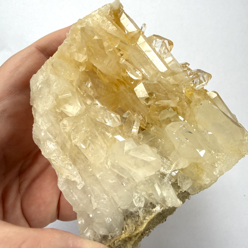 Kvarts m Golden Healer klynge A