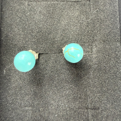 Bl� Howlit �restikker i s�lv 