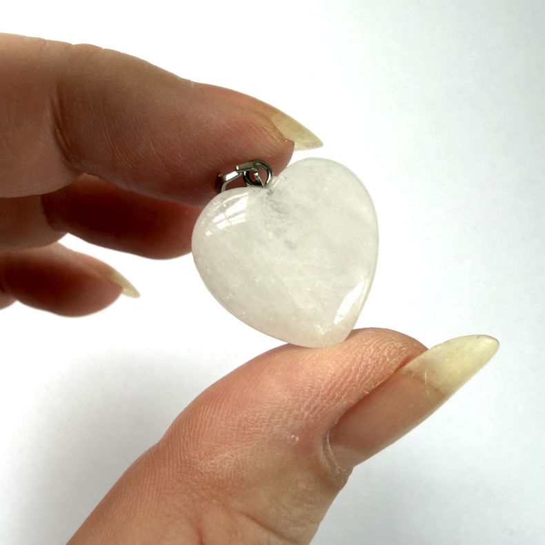 Bjergkrystal Hjerte Vedh�ng 