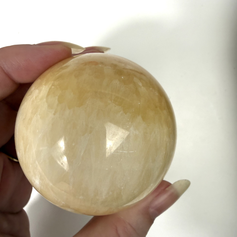 Orange Calcit kugle G