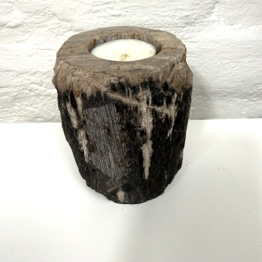 Forstenet tr� lysestage 