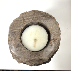 Forstenet tr� lysestage 