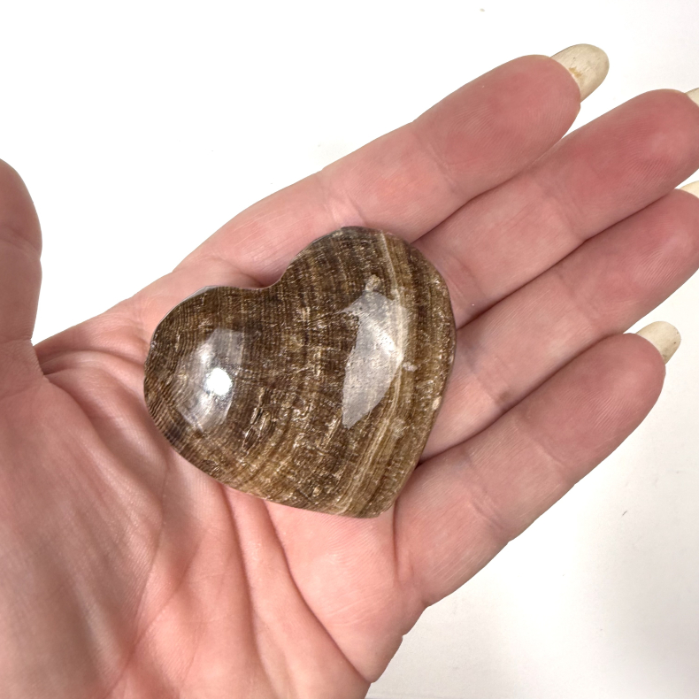 Chokolade Calcit Hjerte L