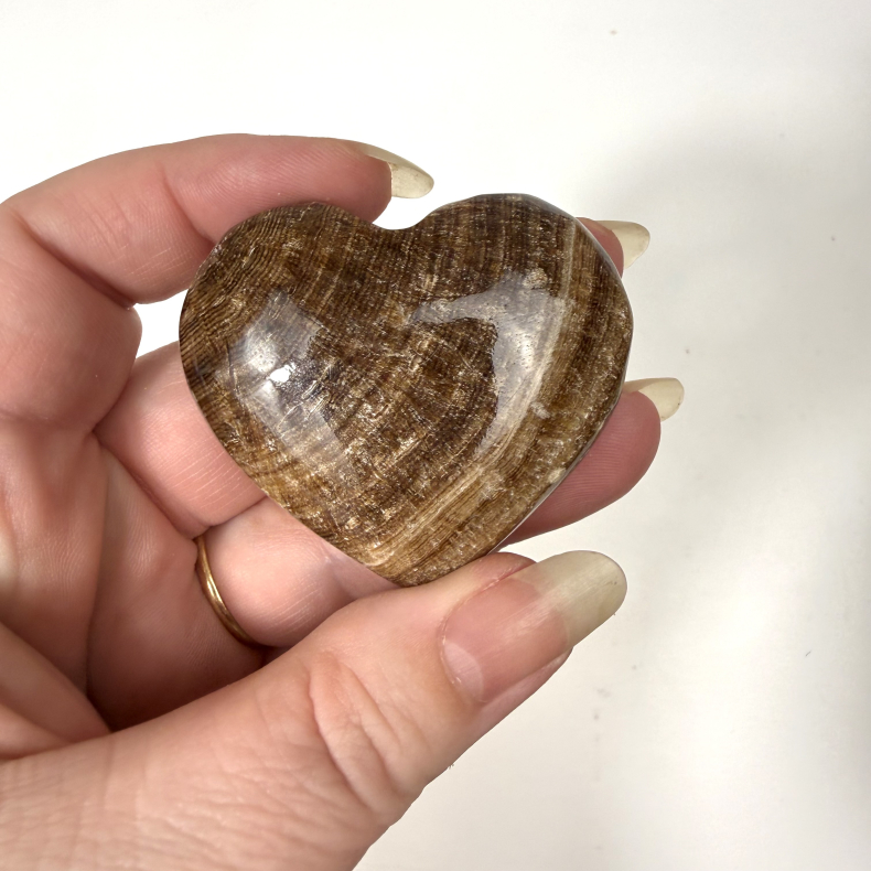 Chokolade Calcit Hjerte L