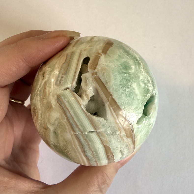 Caribisk Calcit Kugle M