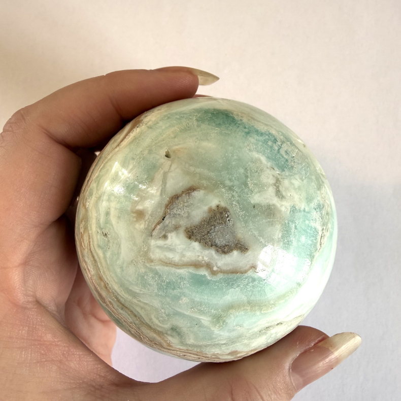 Caribisk Calcit Kugle N 