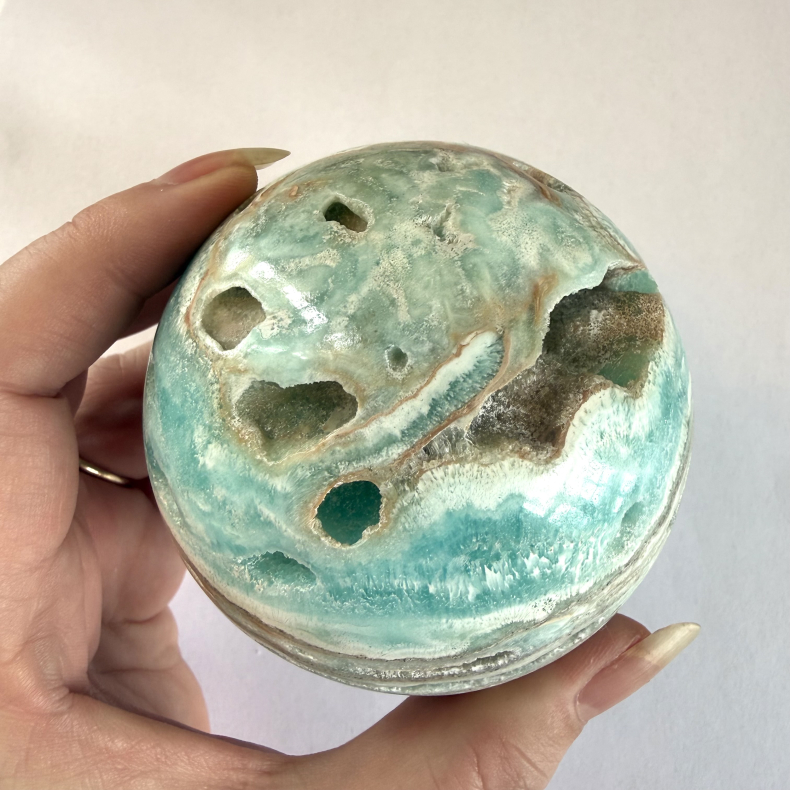 Caribisk Calcit Kugle O