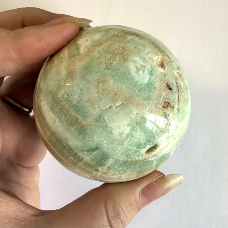 Caribisk Calcit Kugle P