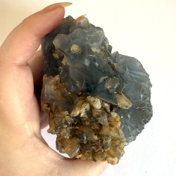 Bl� Fluorit klynge H 