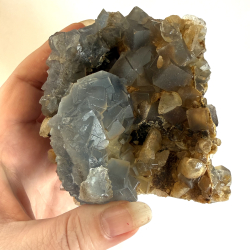 Bl� Fluorit klynge H 