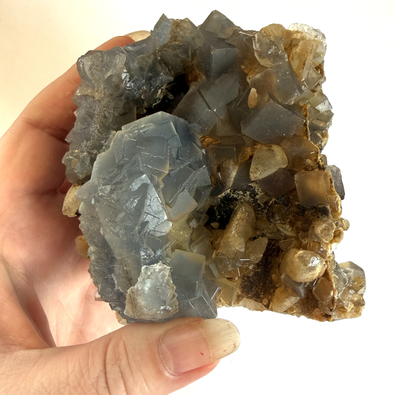 Bl� Fluorit klynge H 