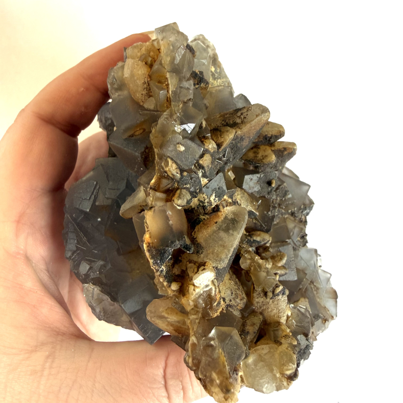 Bl� Fluorit klynge H 