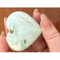 Caribisk Calcit Hjerte P