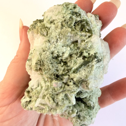 Gr�n Turmalin i kvarts klynge S 