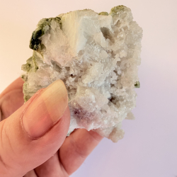 Gr�n Turmalin i kvarts klynge S 