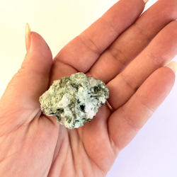 Gr�n Turmalin i kvarts klynge N 