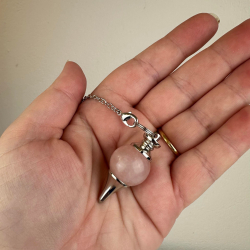 Pendul Rosakvarts kugle 