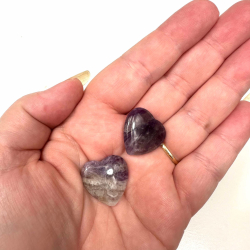 Ametyst, mini hjerte 