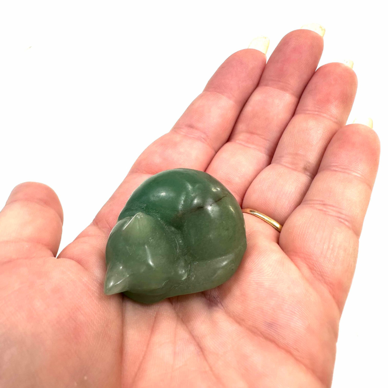 Grn Aventurin, sovende kat